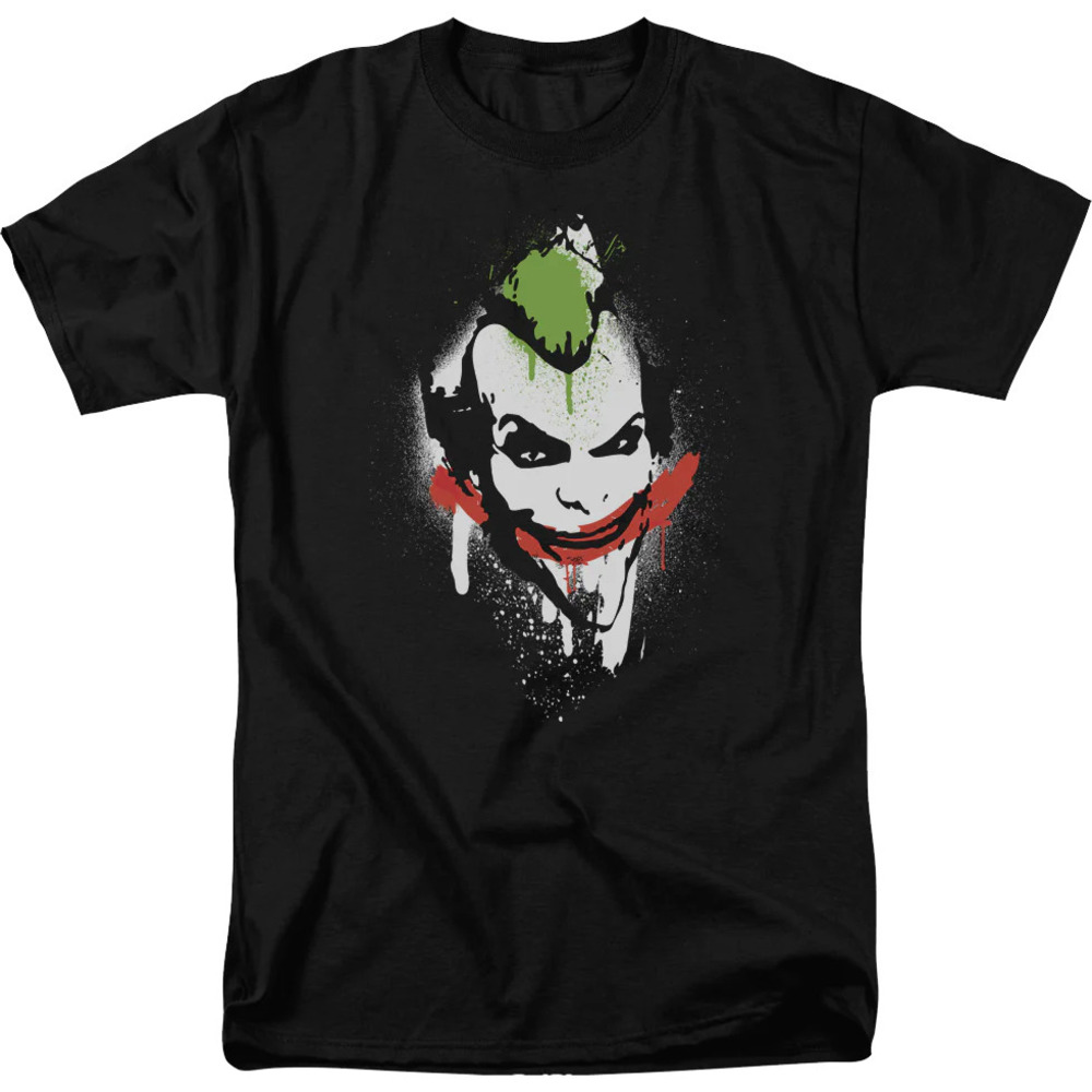 The Joker Spray Painted Smile Dc Comics Tshirt